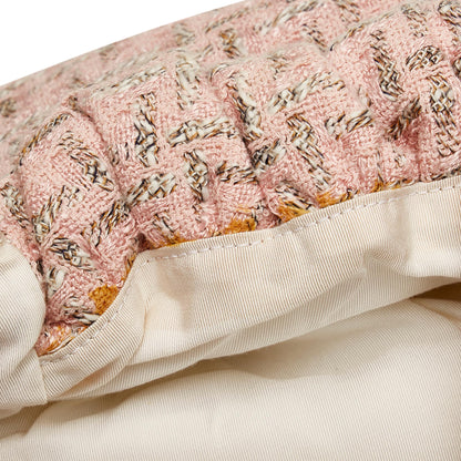 Chanel Tweed Boucle Knitting Handbag (SHG-pvDzjY)