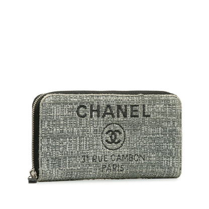 Chanel Tweed Deauville Continental Wallet (SHG-wkaU2P)