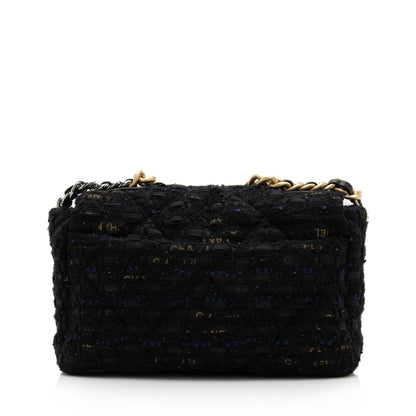 Chanel Tweed Ribbon 19 Medium Flap Shoulder Bag (SHF-xjNEFu)