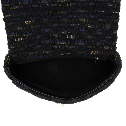 Chanel Tweed Ribbon 19 Medium Flap Shoulder Bag (SHF-xjNEFu)