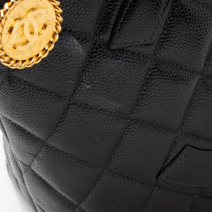 Chanel Vintage Caviar Leather Medallion Tote (SHF-1e1Co0)