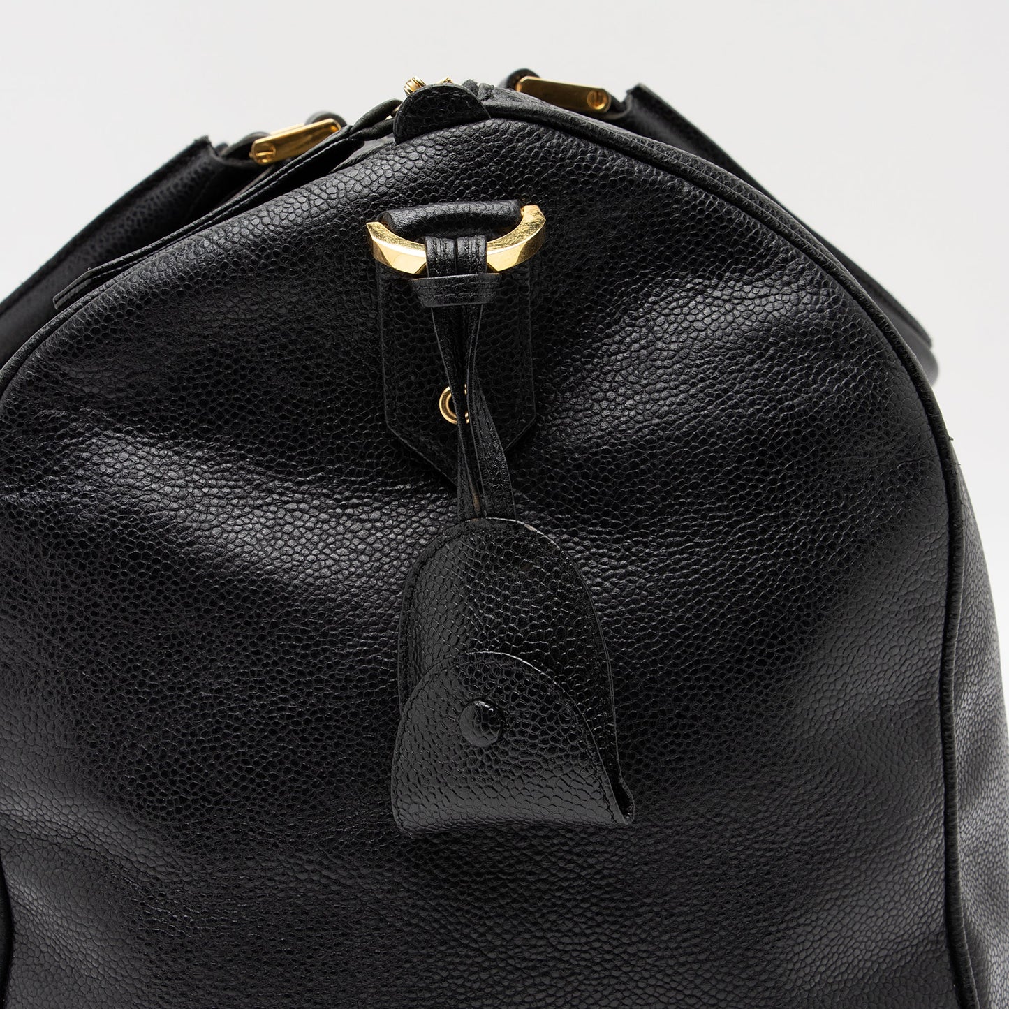 Chanel Vintage Caviar Leather Timeless CC Duffle Bag (SHF-8OA81f)