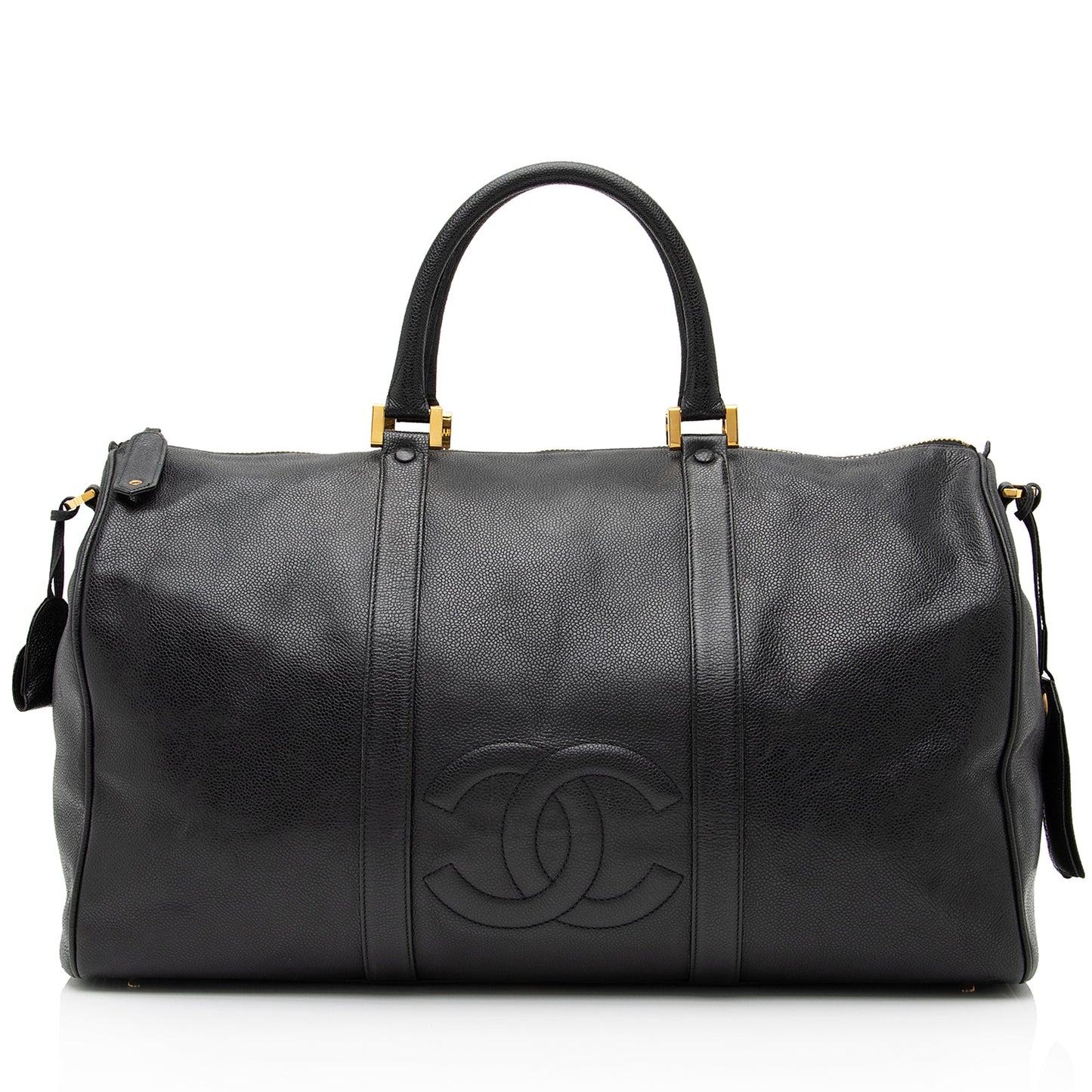 Chanel Vintage Caviar Leather Timeless CC Duffle Bag (SHF-8OA81f)