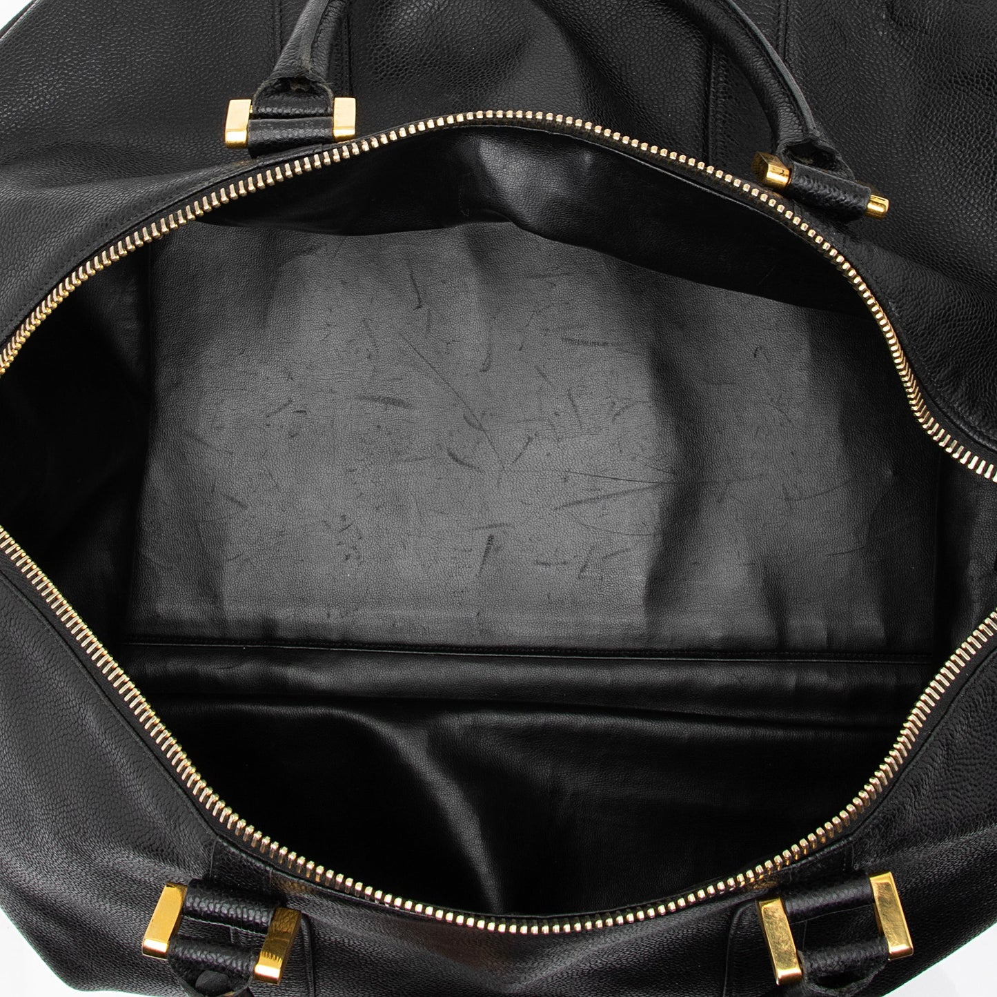 Chanel Vintage Caviar Leather Timeless CC Duffle Bag (SHF-8OA81f)
