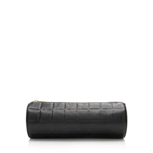 Chanel Vintage Lambskin CC Chocolate Bar Cosmetic Pouch (SHF-Yt3PcN)