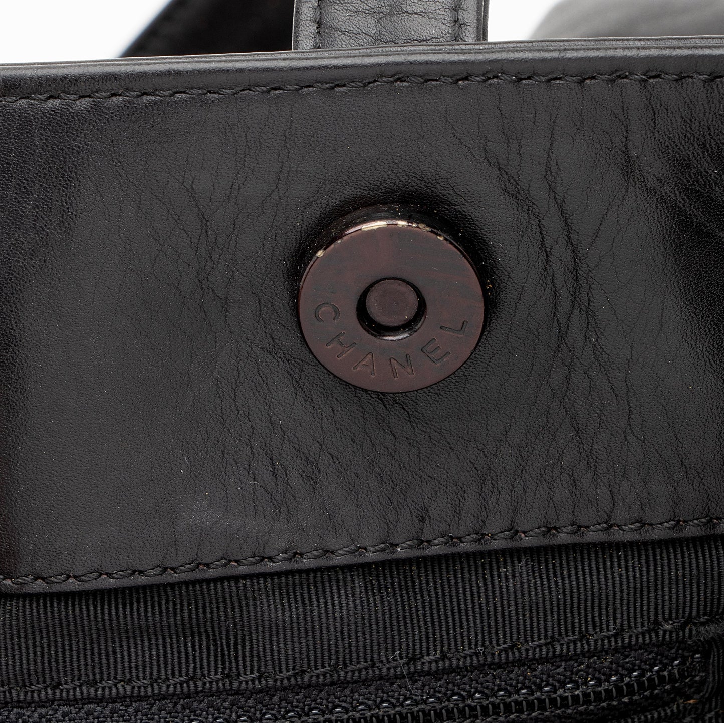 Chanel Vintage Lambskin CC Logo Tote (SHF-22846)