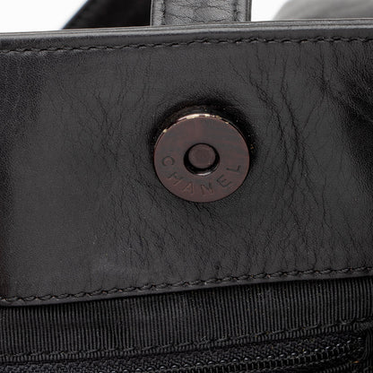 Chanel Vintage Lambskin CC Logo Tote (SHF-22846)