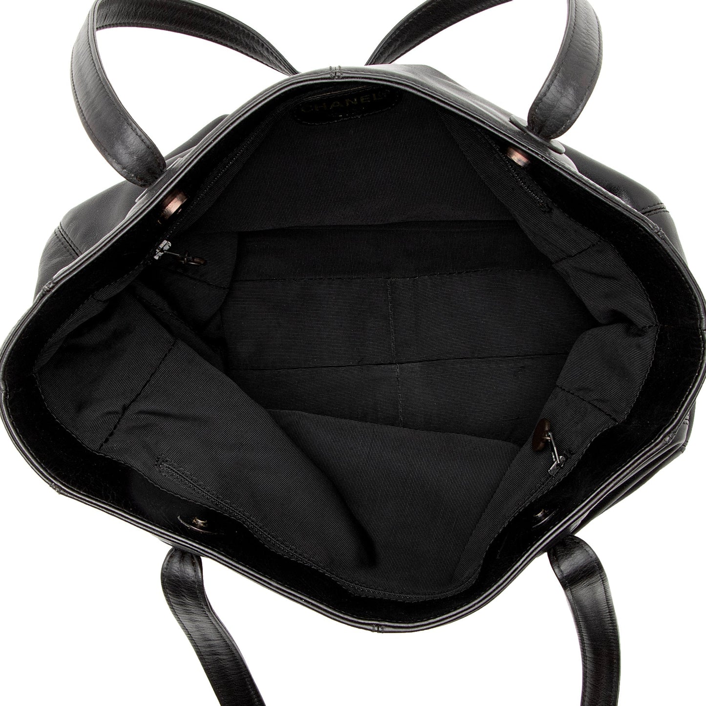 Chanel Vintage Lambskin CC Logo Tote (SHF-22846)
