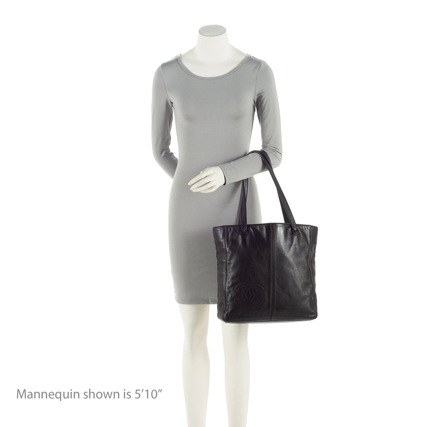 Chanel Vintage Lambskin CC Logo Tote (SHF-22846)