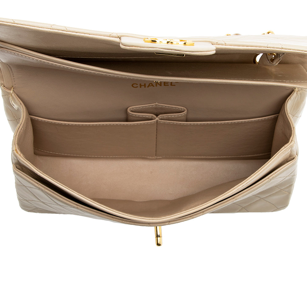 Chanel Vintage Lambskin Classic Medium Double Flap Bag - FINAL SALE (SHF-19788)