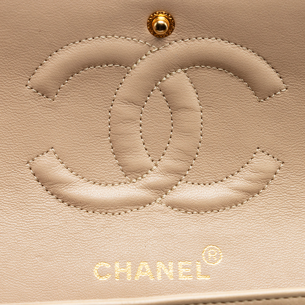 Chanel Vintage Lambskin Classic Medium Double Flap Bag - FINAL SALE (SHF-19788)
