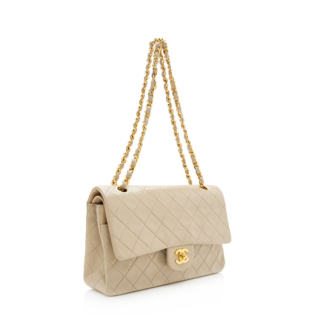 Chanel Vintage Lambskin Classic Medium Double Flap Bag - FINAL SALE (SHF-19788)