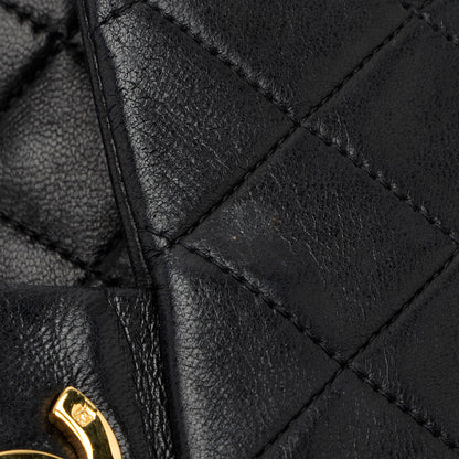 Chanel Vintage Lambskin Classic Medium Double Flap Bag (SHF-20428)