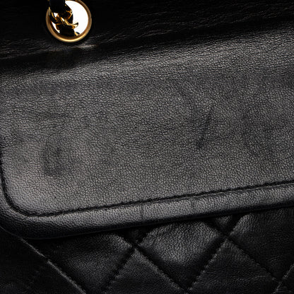 Chanel Vintage Lambskin Classic Medium Double Flap Bag (SHF-20428)