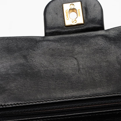 Chanel Vintage Lambskin Classic Medium Double Flap Bag (SHF-20428)