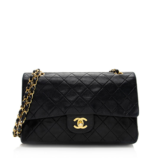 Chanel Vintage Lambskin Classic Medium Double Flap Bag (SHF-20428)