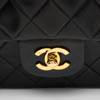 Chanel Vintage Lambskin Classic Medium Double Flap Bag (SHF-G4E2GG)
