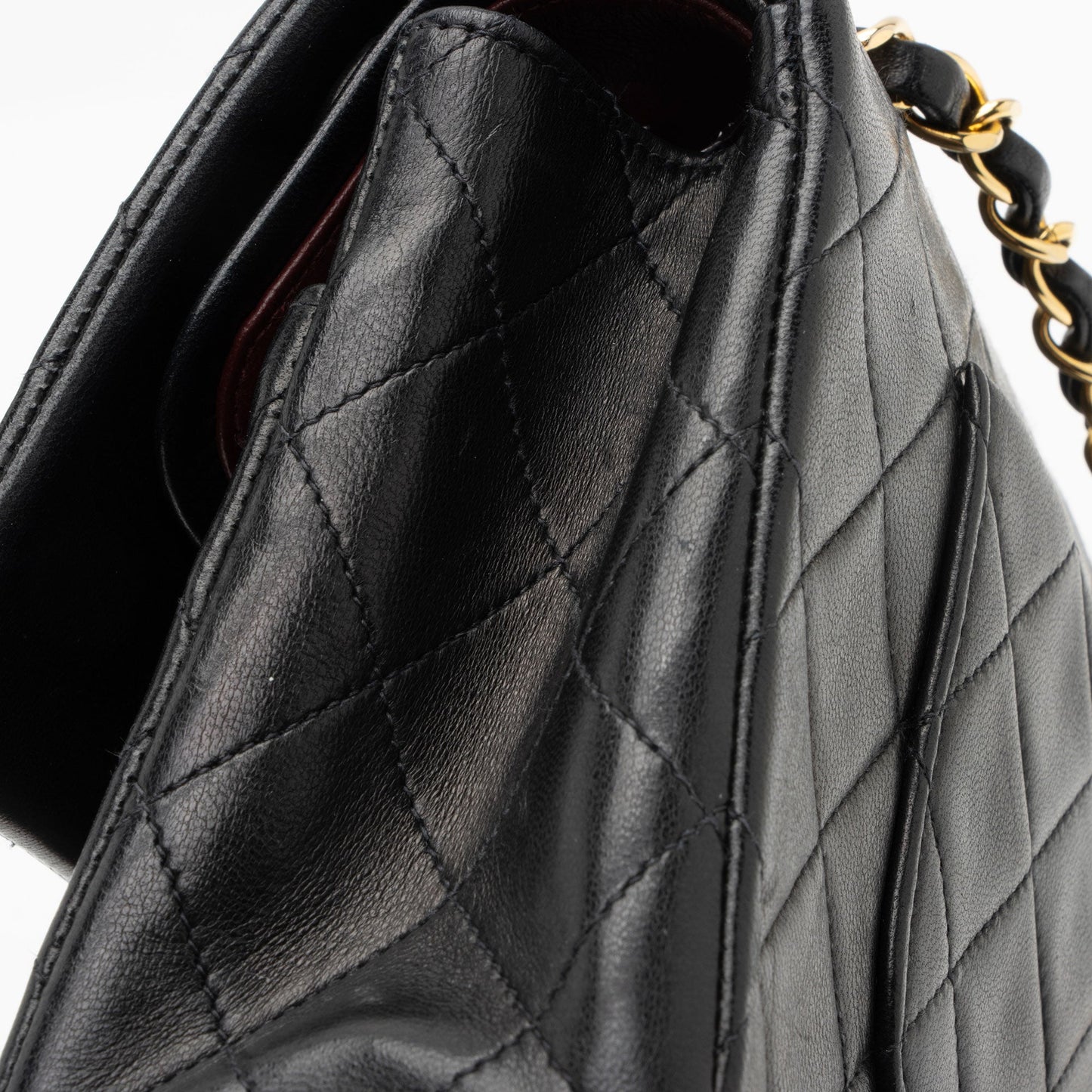 Chanel Vintage Lambskin Classic Medium Double Flap Bag (SHF-G4E2GG)