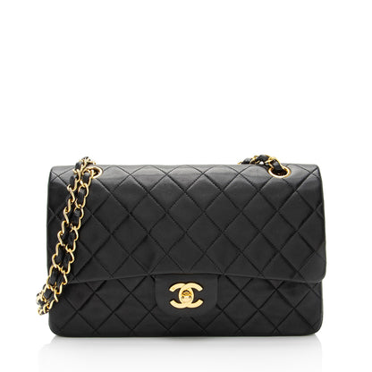 Chanel Vintage Lambskin Classic Medium Double Flap Bag (SHF-G4E2GG)