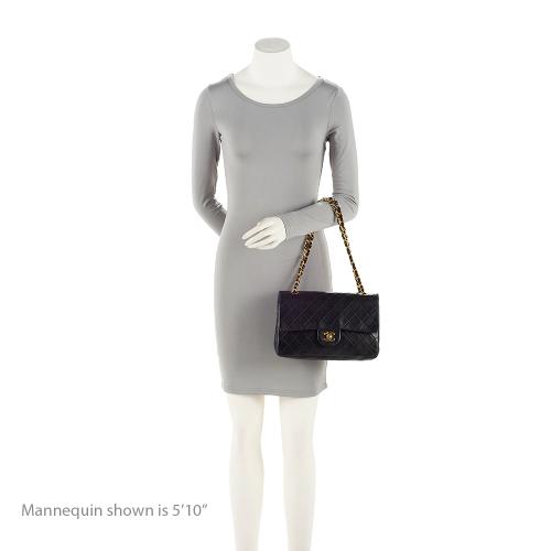 Chanel Vintage Lambskin Classic Medium Double Flap Bag (SHF-G4E2GG)