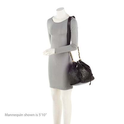Chanel Vintage Lambskin Timeless CC Drawstring Bucket Bag (SHF-21271)