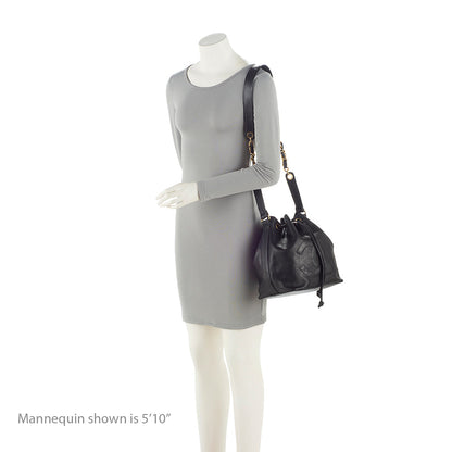 Chanel Vintage Caviar Leather Drawstring Shoulder Bag (SHF-21297)