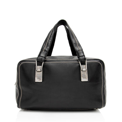 Chanel Vintage Lambskin Essential Bowler Bag (SHF-AnnD2G)