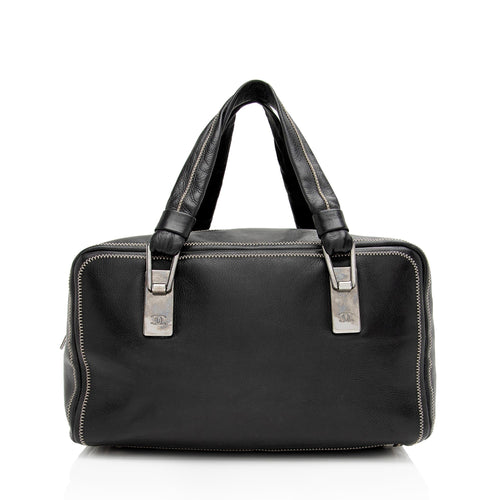 Chanel Vintage Lambskin Essential Bowler Bag (SHF-AnnD2G)