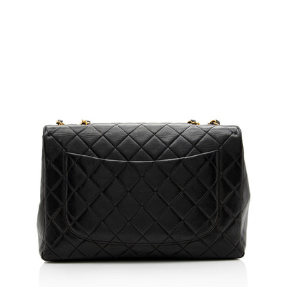 Chanel Vintage Lambskin Jumbo Single Flap Bag - FINAL SALE (SHF-18413)