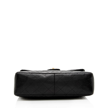 Chanel Vintage Lambskin Jumbo Single Flap Bag - FINAL SALE (SHF-18413)