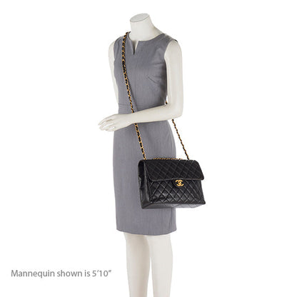 Chanel Vintage Lambskin Jumbo Single Flap Bag - FINAL SALE (SHF-18413)