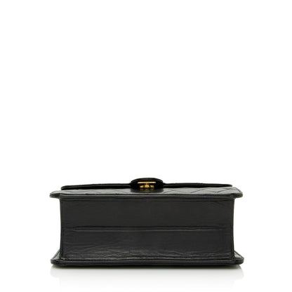 Chanel Vintage Lambskin Small Snap Flap Bag (SHF-21730)