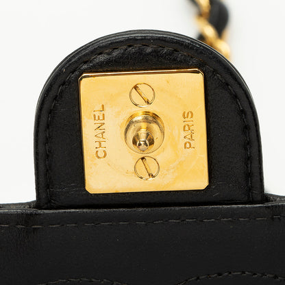 Chanel Vintage Lambskin Small Snap Flap Bag (SHF-21730)