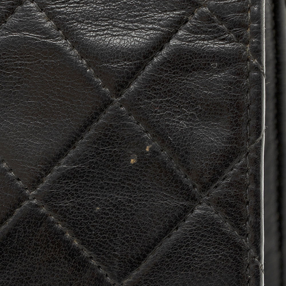 Chanel Vintage Lambskin Small Snap Flap Bag (SHF-21730)