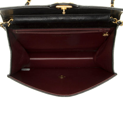 Chanel Vintage Lambskin Small Snap Flap Bag (SHF-21730)