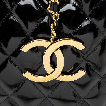 Chanel Vintage Patent Leather CC Tote - FINAL SALE (SHF-19446)