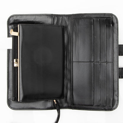 Chanel Vintage Patent Leather Chocolate Bar Wallet (SHF-22754)