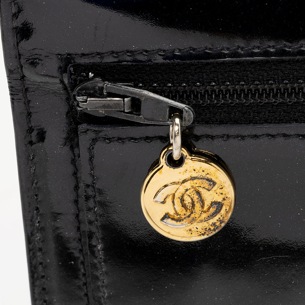 Chanel Vintage Patent Leather Timeless Wallet on Chain Bag (SHF-16127)