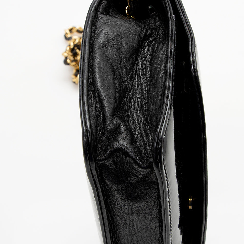 Chanel Vintage Patent Leather Timeless Wallet on Chain Bag (SHF-16127)