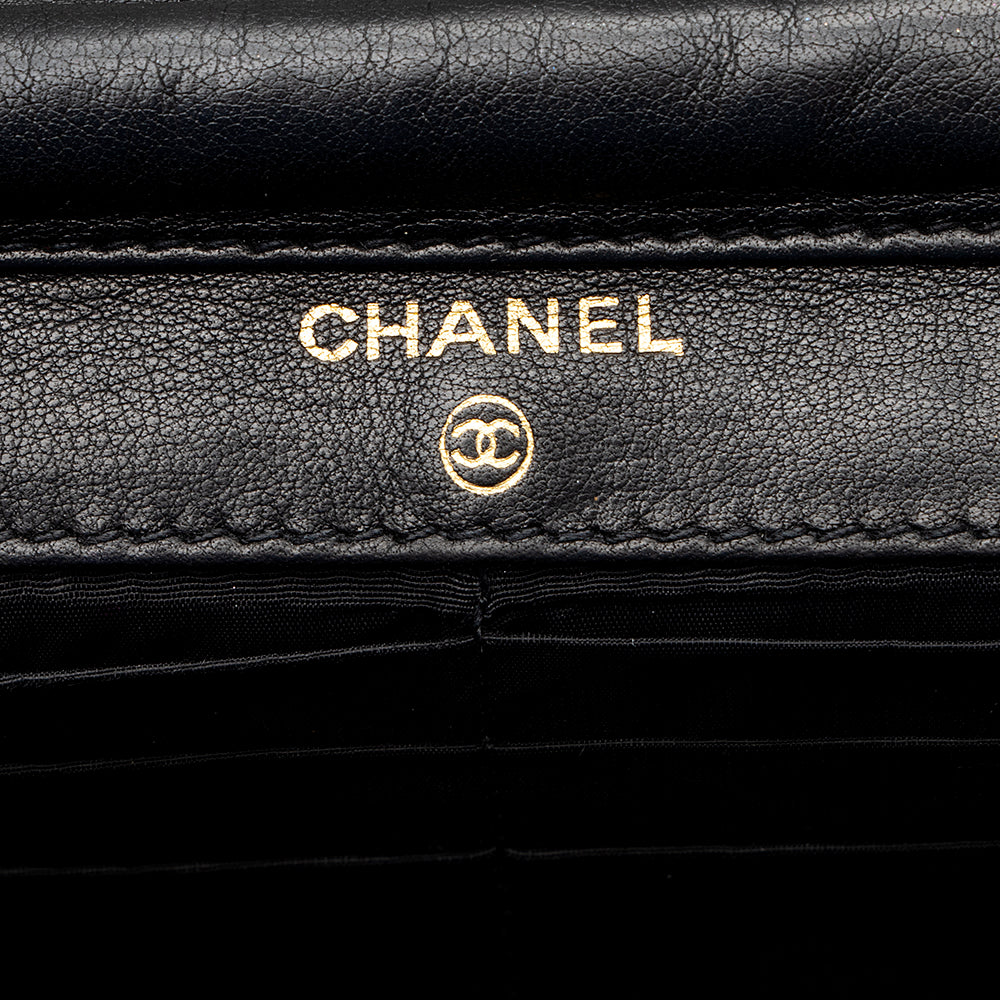 Chanel Vintage Patent Leather Timeless Wallet on Chain Bag (SHF-16127)