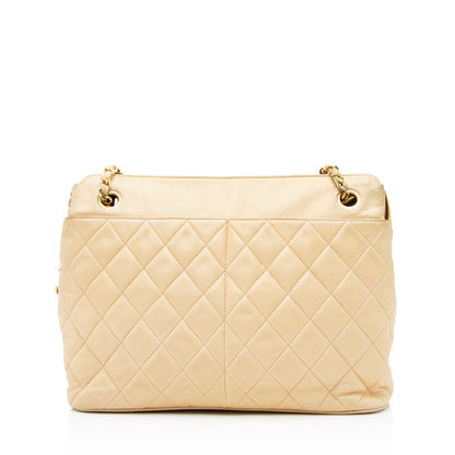 Chanel Vintage Quilted Lambskin Shoulder Bag - FINAL SALE (SHF-23722)