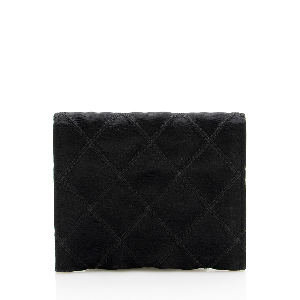 Chanel Vintage Satin Compact Coin Case (SHF-14692)