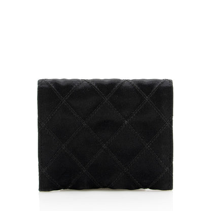 Chanel Vintage Satin Compact Coin Case (SHF-14692)