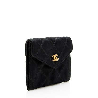 Chanel Vintage Satin Compact Coin Case (SHF-14692)