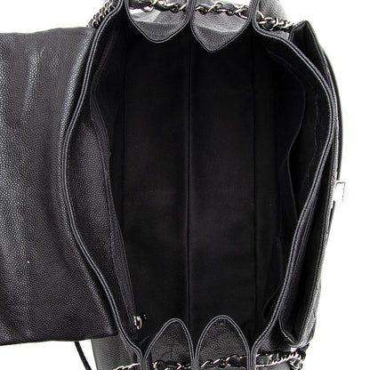 Chanel Washed Caviar Leather Mademoiselle Accordion Flap Bag (SHF-18925)