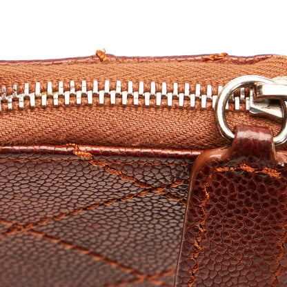 Chanel Wild Stitch Caviar Leather Coin Pouch (SHG-33263)