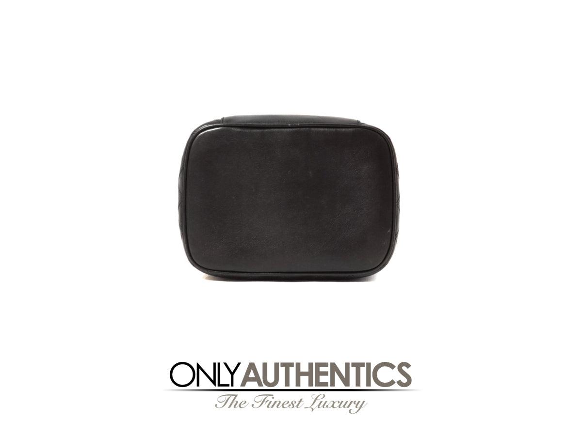 Chanel Vintage Black Leather Vanity Case