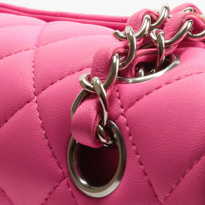 CHANEL 2021 Medium Classic Double Flap Lambskin- Bubblegum Pink