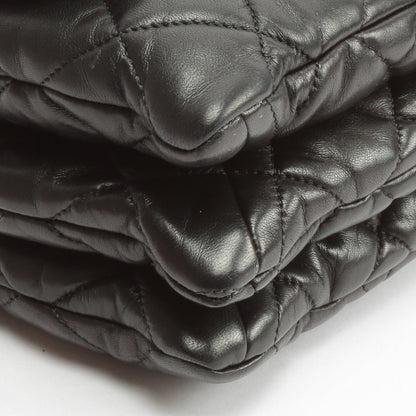 CHANEL Maxi 3 Accordion Flap Black Bag OUTLET FINAL SALE