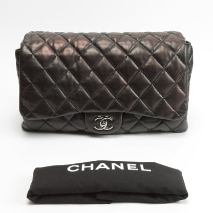 CHANEL Maxi 3 Accordion Flap Black Bag OUTLET FINAL SALE